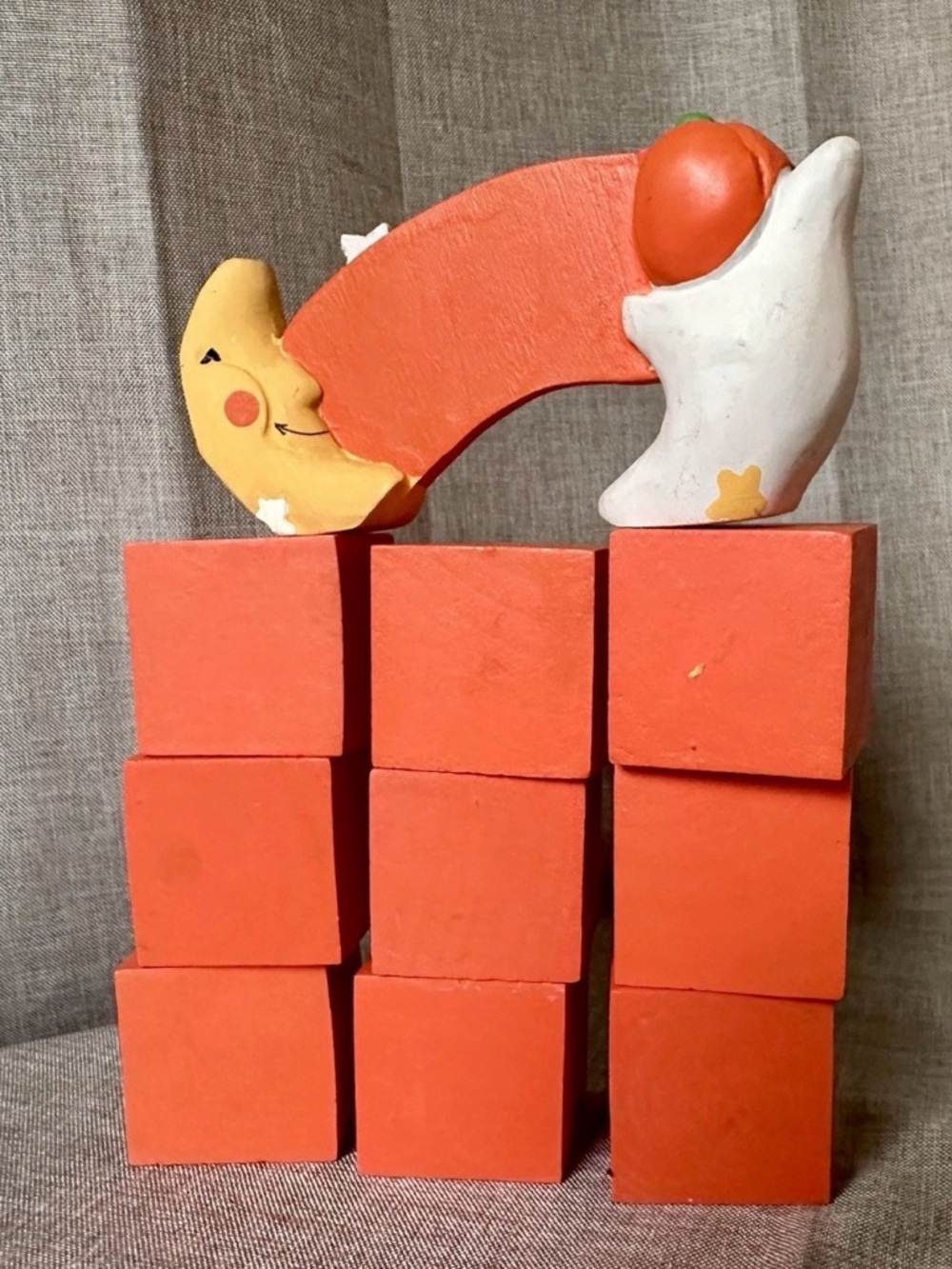 Vintage Midwest of Cannon Falls wooden Happy Halloween Letter Blocks Importers - Picture 7 of 9